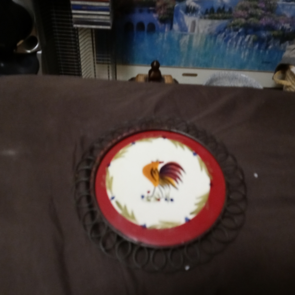 🍪🍲AVON TABLE ROOSTER COASTER🏤🐴 - Picture 10 of 11